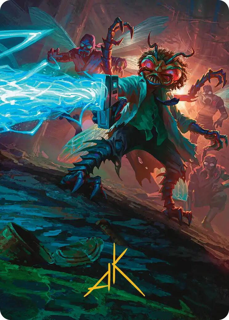 Baxter, Exzzperimental Zzientist Art Card (Gold-Stamped Signature) [Teenage Mutant Ninja Turtles Art Series] | Boutique FDB TCG