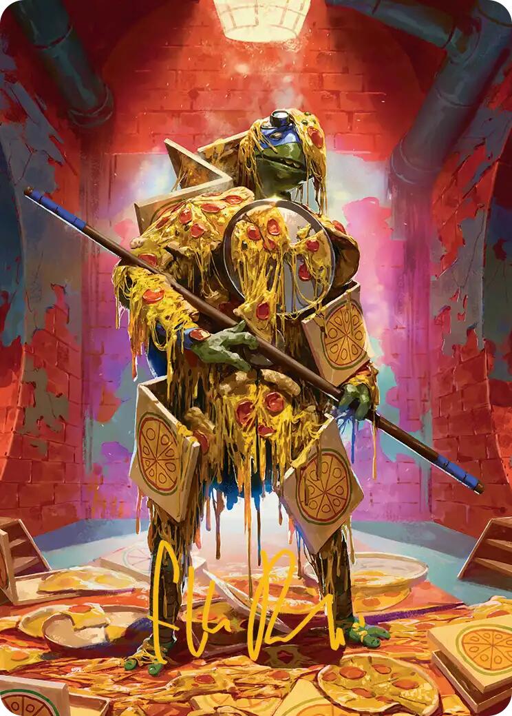 Commander's Plate Art Card (Gold-Stamped Signature) [Teenage Mutant Ninja Turtles Art Series] | Boutique FDB TCG