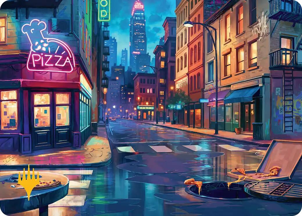 Plains Art Card (Gold-Stamped) [Teenage Mutant Ninja Turtles Art Series] | Boutique FDB TCG