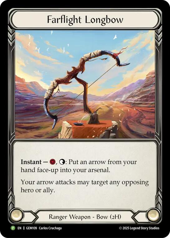 Farflight Longbow [GEM109] (GEM Pack 4)  Cold Foil | Boutique FDB TCG