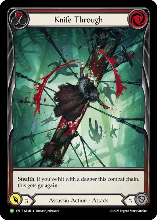 Knife Through (Red) [GEM113] (GEM Pack 4) | Boutique FDB TCG