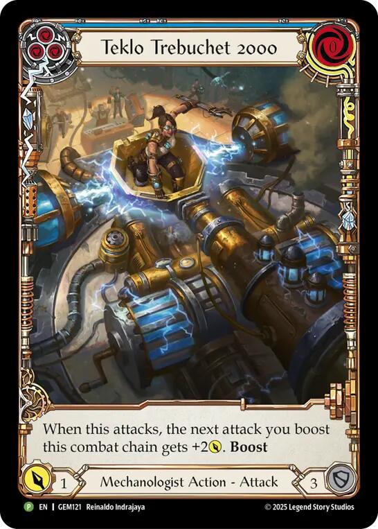 Teklo Trebuchet 2000 [GEM121] (GEM Pack 4)  Rainbow Foil | Boutique FDB TCG