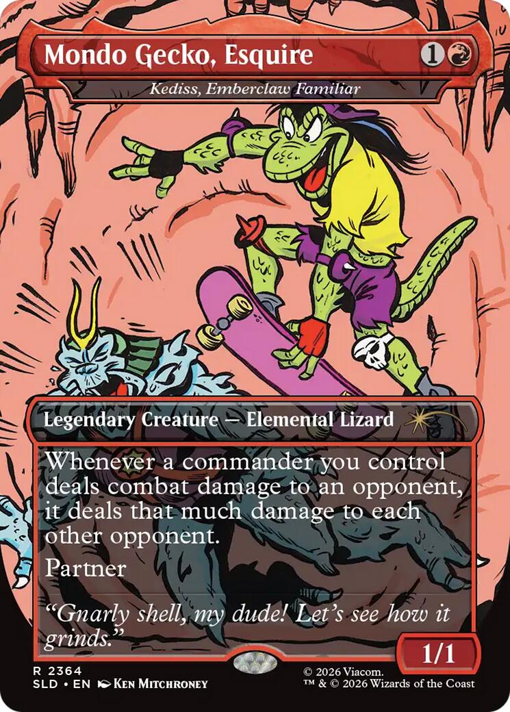 Mondo Gecko, Esquire - Kediss, Emberclaw Familiar [Secret Lair Drop Series] | Boutique FDB TCG