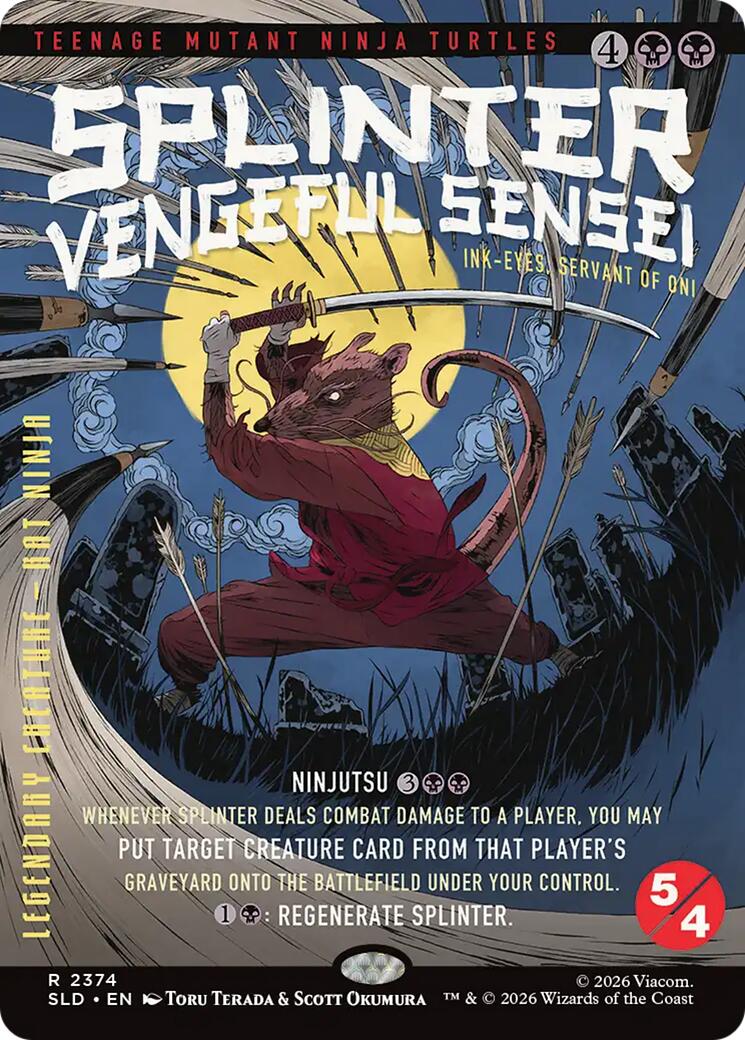 Splinter, Vengeful Sensei - Ink-Eyes, Servant of Oni [Secret Lair Drop Series] | Boutique FDB TCG