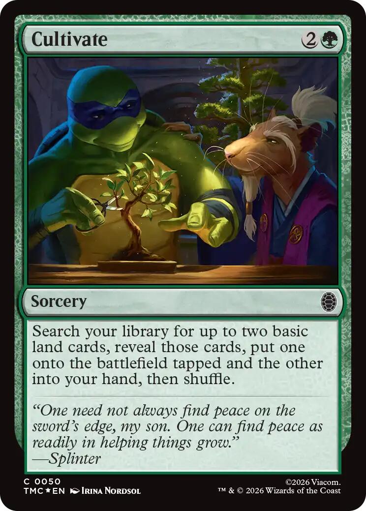Cultivate (Surge Foil) [Teenage Mutant Ninja Turtles Commander] | Boutique FDB TCG