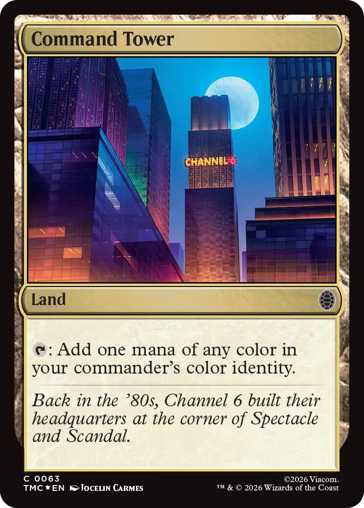 Command Tower (Surge Foil) [Teenage Mutant Ninja Turtles Commander] | Boutique FDB TCG