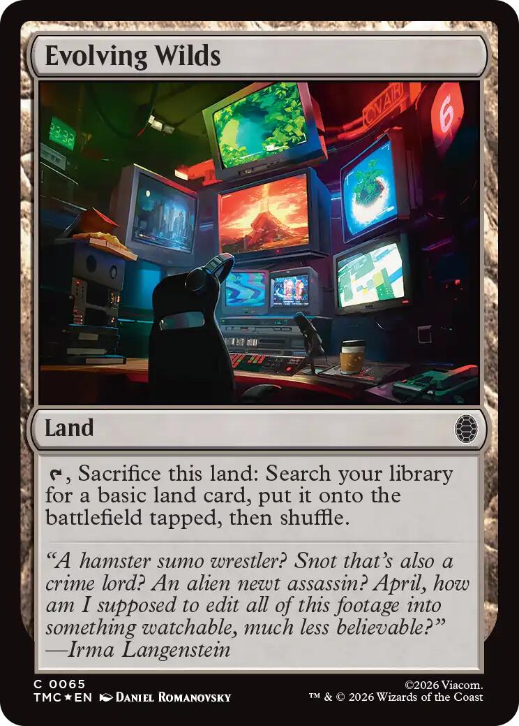 Evolving Wilds (Surge Foil) [Teenage Mutant Ninja Turtles Commander] | Boutique FDB TCG