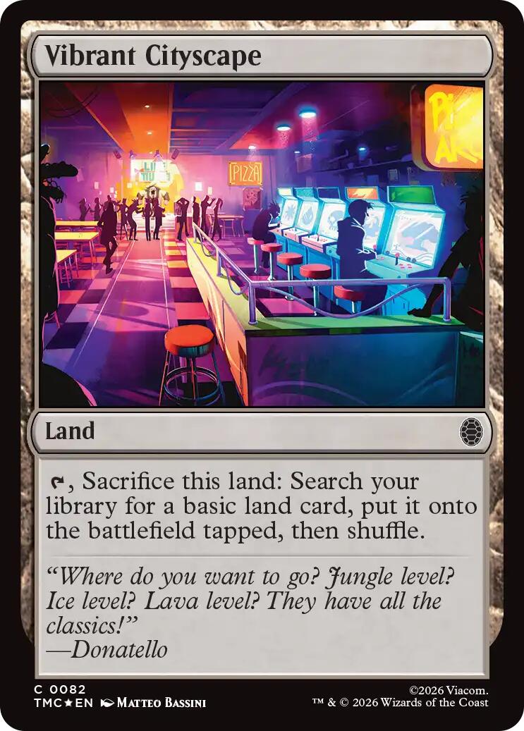 Vibrant Cityscape (Surge Foil) [Teenage Mutant Ninja Turtles Commander] | Boutique FDB TCG