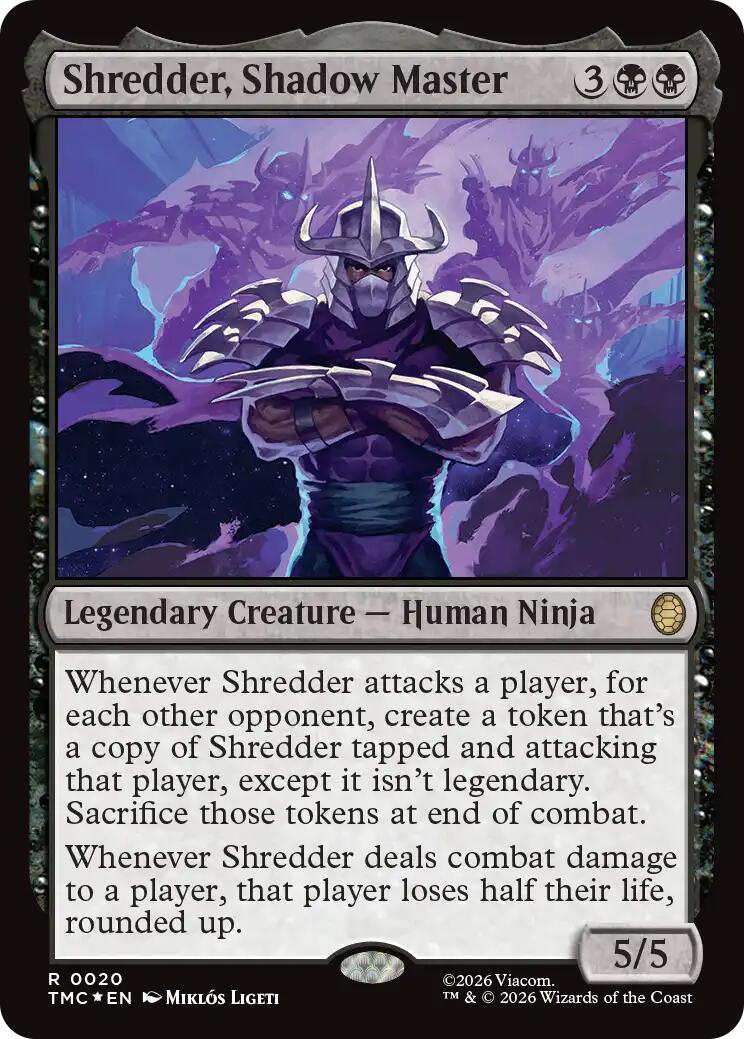 Shredder, Shadow Master (Surge Foil) [Teenage Mutant Ninja Turtles Commander] | Boutique FDB TCG