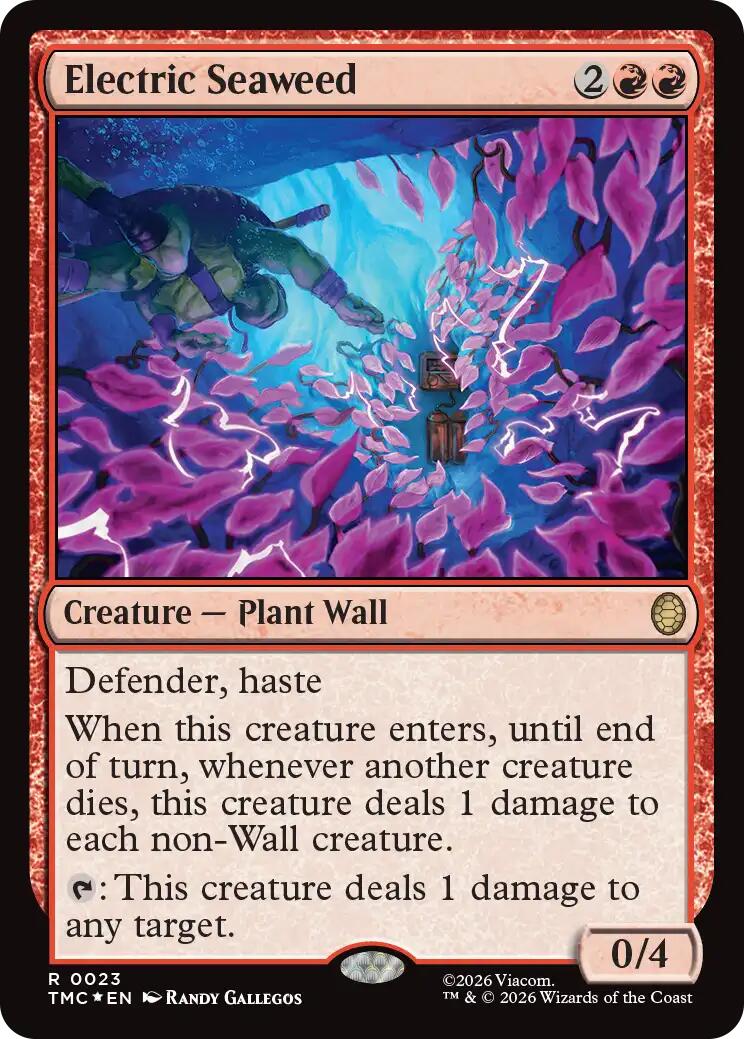 Electric Seaweed (Surge Foil) [Teenage Mutant Ninja Turtles Commander] | Boutique FDB TCG
