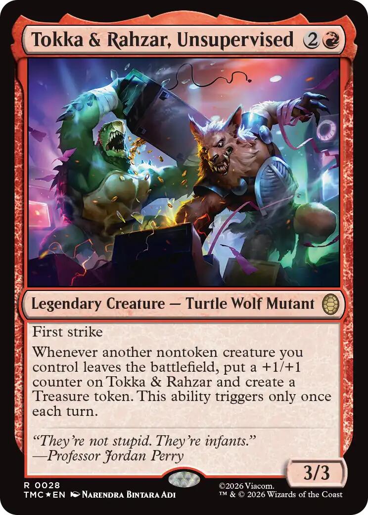 Tokka & Rahzar, Unsupervised (Surge Foil) [Teenage Mutant Ninja Turtles Commander] | Boutique FDB TCG