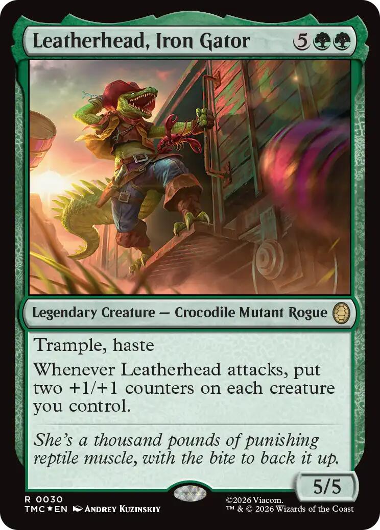 Leatherhead, Iron Gator (Surge Foil) [Teenage Mutant Ninja Turtles Commander] | Boutique FDB TCG