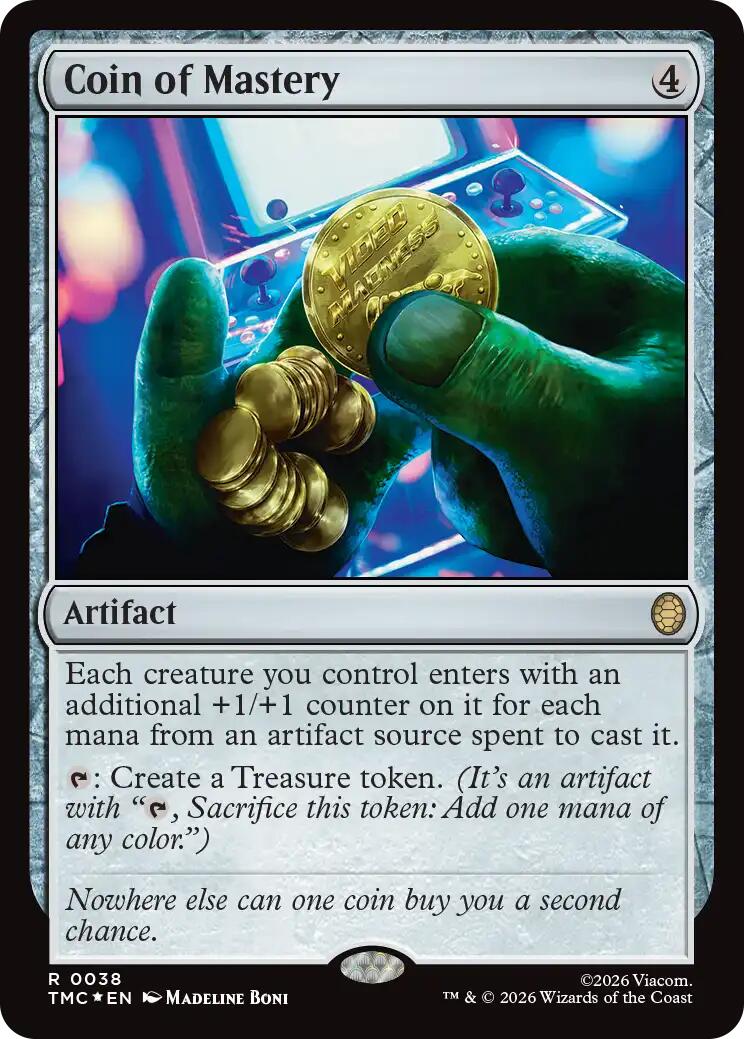 Coin of Mastery (Surge Foil) [Teenage Mutant Ninja Turtles Commander] | Boutique FDB TCG