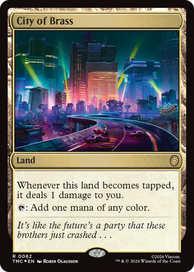 City of Brass (Surge Foil) [Teenage Mutant Ninja Turtles Commander] | Boutique FDB TCG