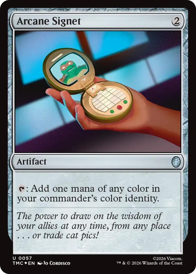 Arcane Signet (Surge Foil) [Teenage Mutant Ninja Turtles Commander] | Boutique FDB TCG