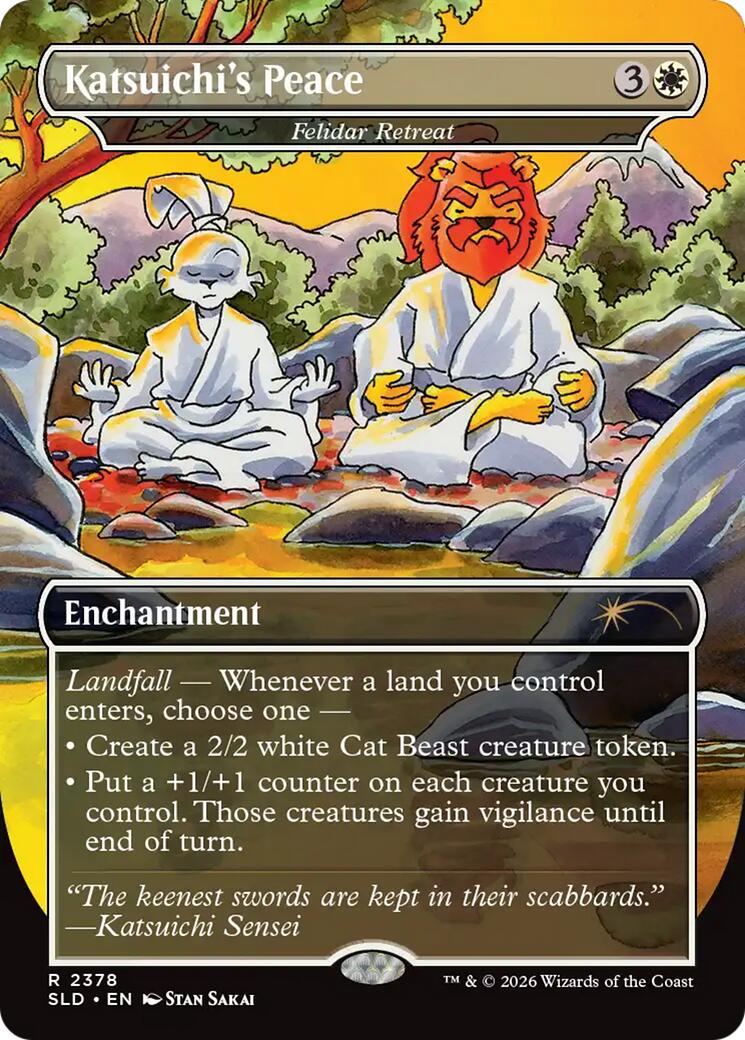 Katsuichi's Peace - Felidar Retreat [Secret Lair Drop Series] | Boutique FDB TCG