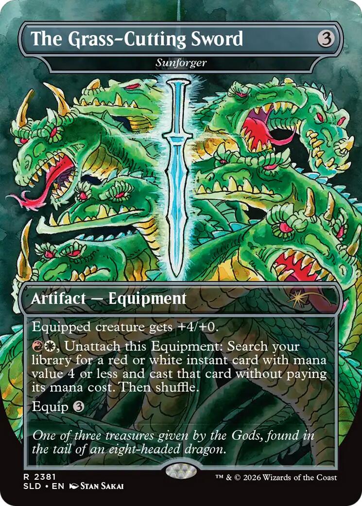 The Grass-Cutting Sword - Sunforger [Secret Lair Drop Series] | Boutique FDB TCG