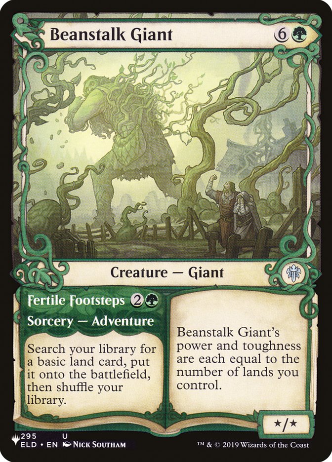 Beanstalk Giant // Fertile Footsteps (Showcase) [The List] | Boutique FDB TCG