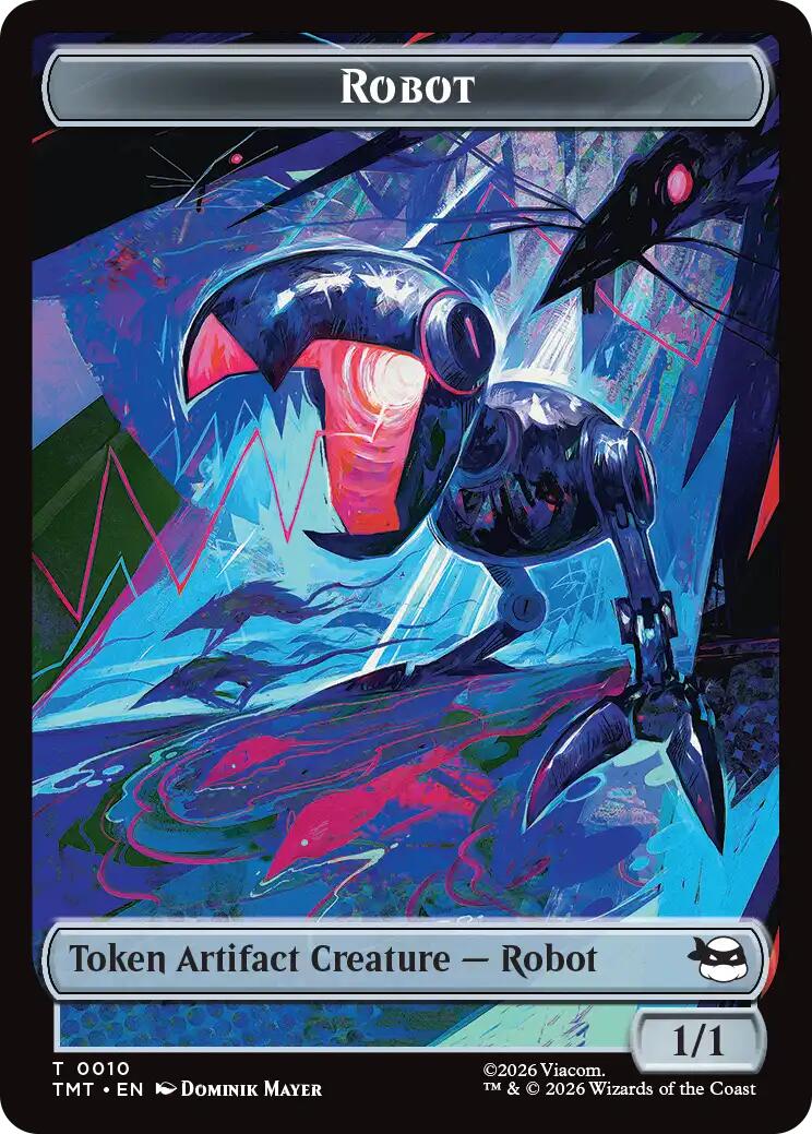 Treasure // Robot Double-Sided Token [Teenage Mutant Ninja Turtles Commander Tokens] | Boutique FDB TCG