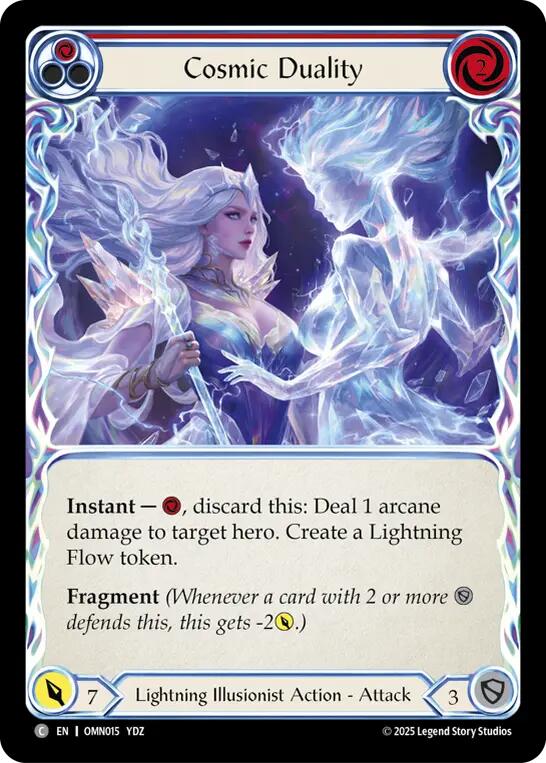 Cosmic Duality (Red) [OMN015] (Omens of the Third Age) | Boutique FDB TCG