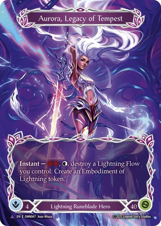 Aurora, Legacy of the Tempest (Marvel) [OMN047] (Omens of the Third Age)  Cold Foil | Boutique FDB TCG