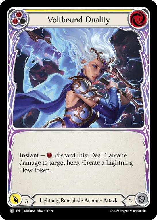 Voltbound Duality (Yellow) [OMN078] (Omens of the Third Age)  Rainbow Foil | Boutique FDB TCG