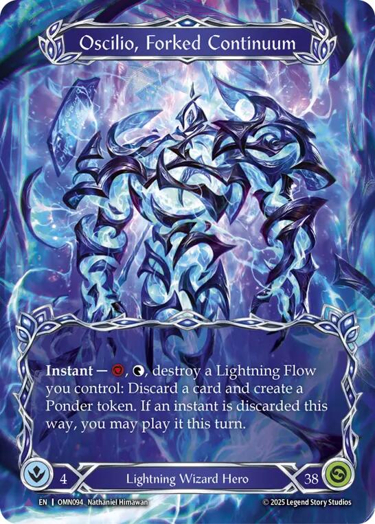 Oscilio, Forked Continuum (Marvel) [OMN094] (Omens of the Third Age)  Cold Foil | Boutique FDB TCG
