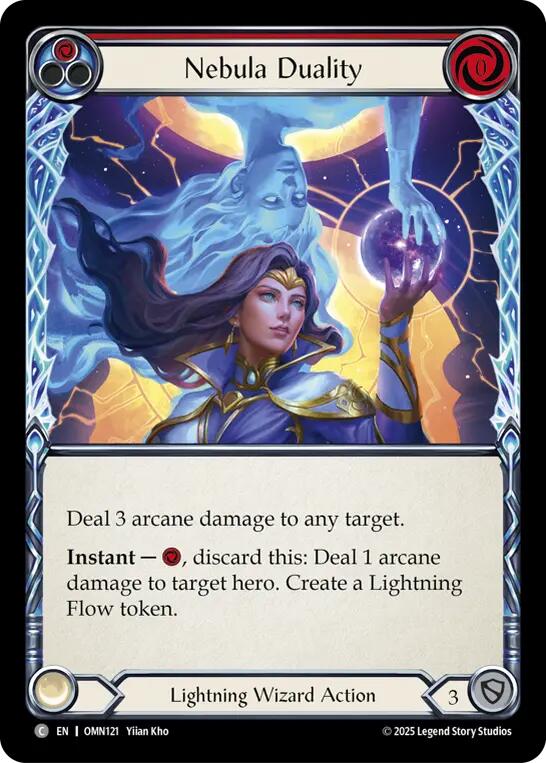 Nebula Duality (Red) [OMN121] (Omens of the Third Age)  Rainbow Foil | Boutique FDB TCG