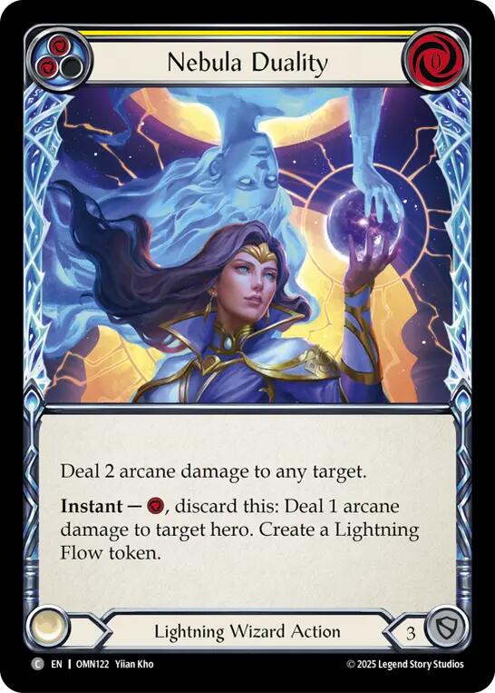 Nebula Duality (Yellow) [OMN122] (Omens of the Third Age)  Rainbow Foil | Boutique FDB TCG