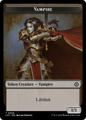 Vampire (0006) // Vampire Demon Double-Sided Token [The Lost Caverns of Ixalan Commander Tokens] | Boutique FDB TCG