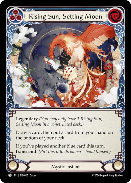 Rising Sun, Setting Moon // Inner Chi [ZEN026] (Part the Mistveil Zen Blitz Deck) | Boutique FDB TCG