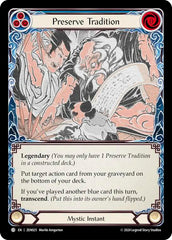 Preserve Tradition // Inner Chi [ZEN025] (Part the Mistveil Zen Blitz Deck) | Boutique FDB TCG
