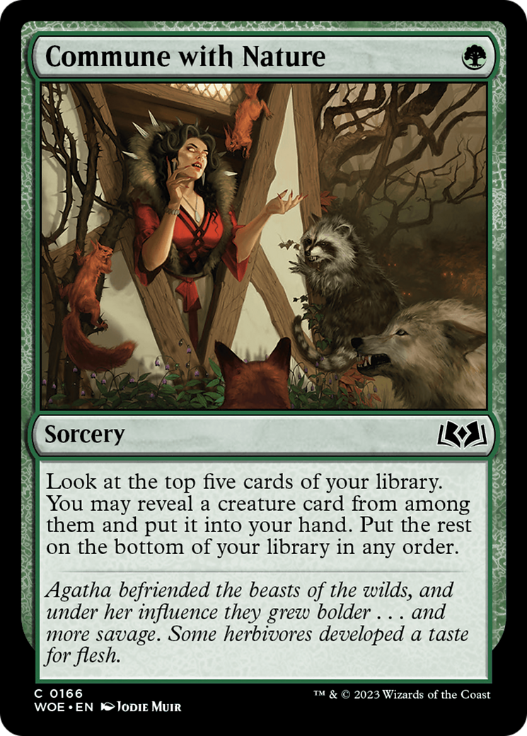 Commune with Nature [Wilds of Eldraine] | Boutique FDB TCG