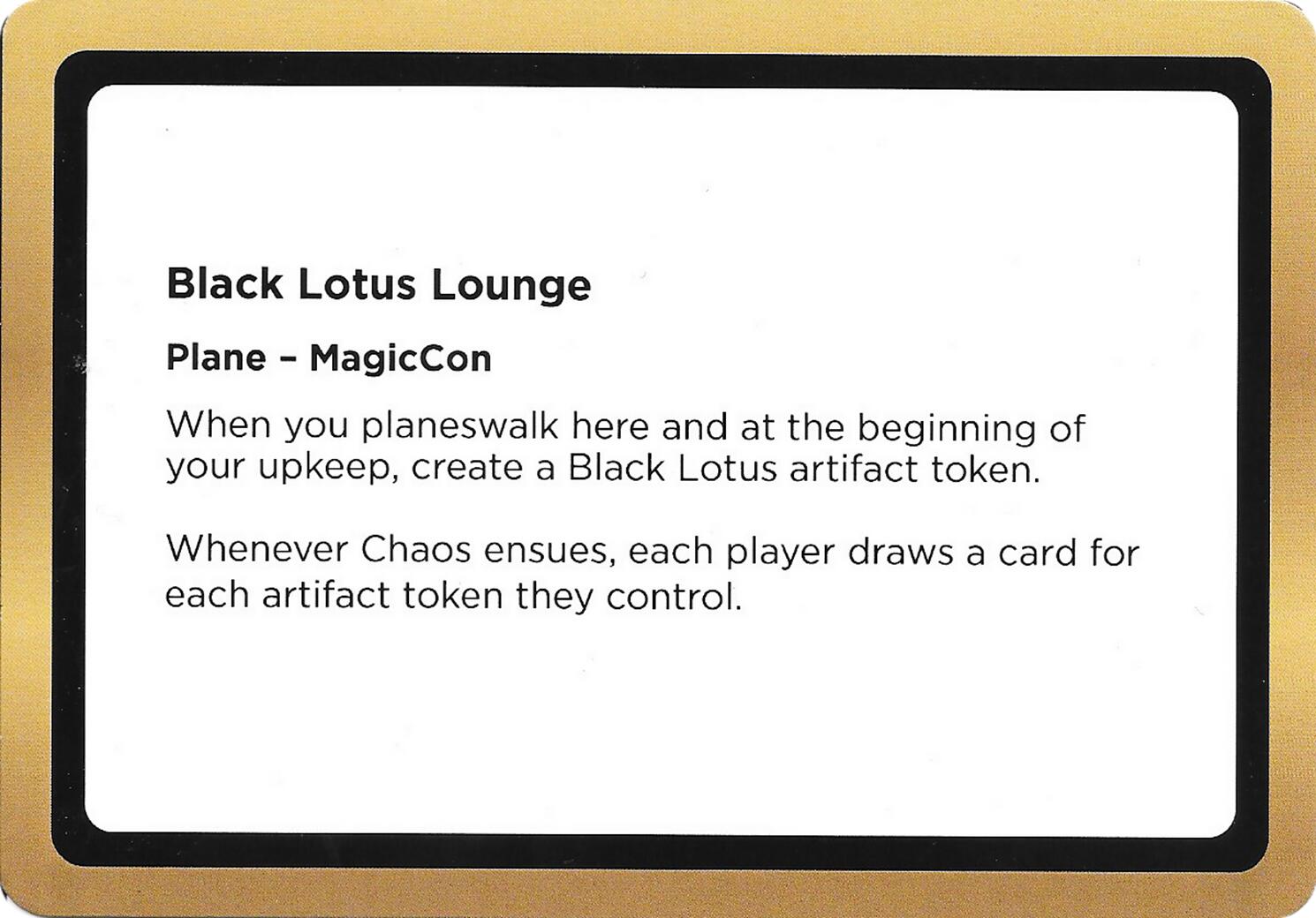 Black Lotus Lounge (Black Lotus Unknown Planechase) [Oversize Cards] | Boutique FDB TCG