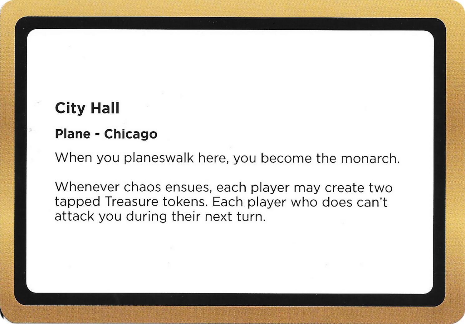 City Hall (Black Lotus Unknown Planechase) [Oversize Cards] | Boutique FDB TCG