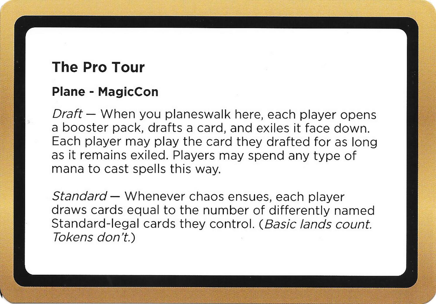 The Pro Tour (Black Lotus Unknown Planechase) [Oversize Cards] | Boutique FDB TCG