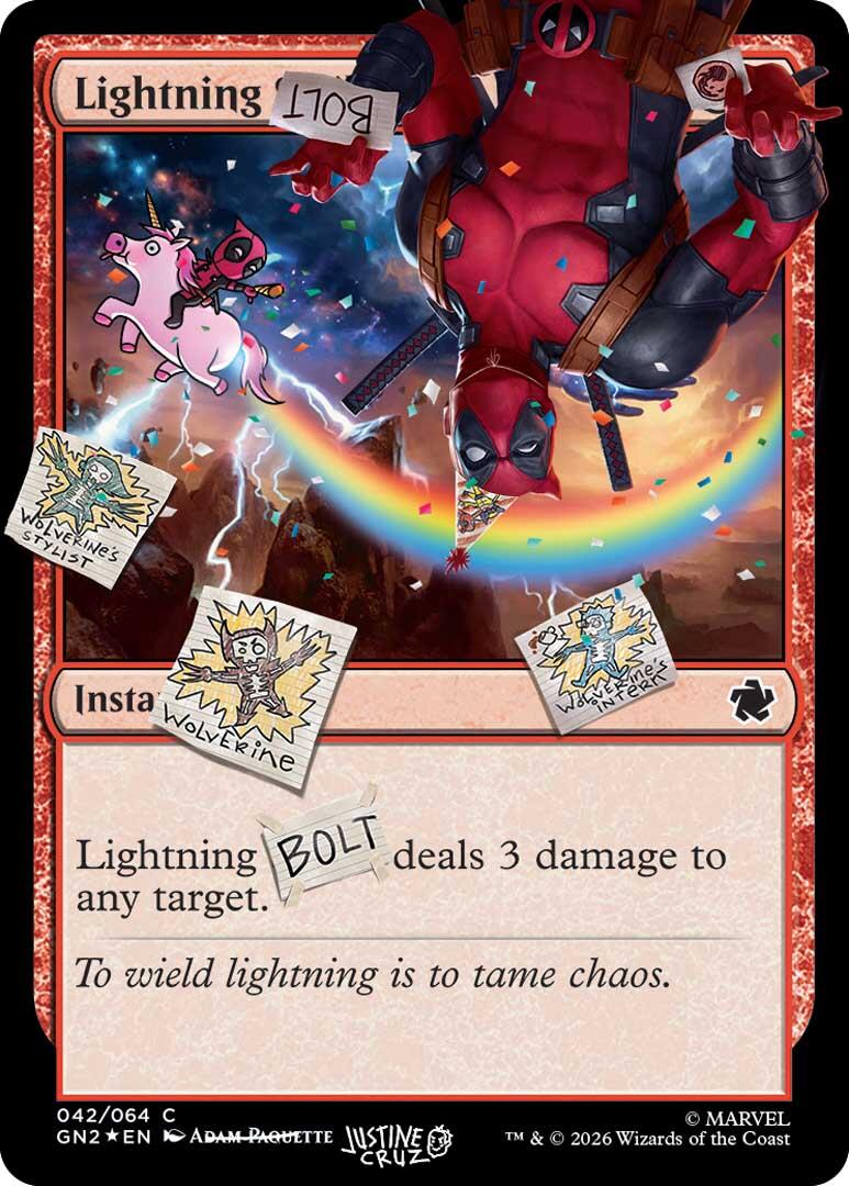 Lightning Bolt (042) (Pool Party Foil) [Secret Lair Drop Series] | Boutique FDB TCG