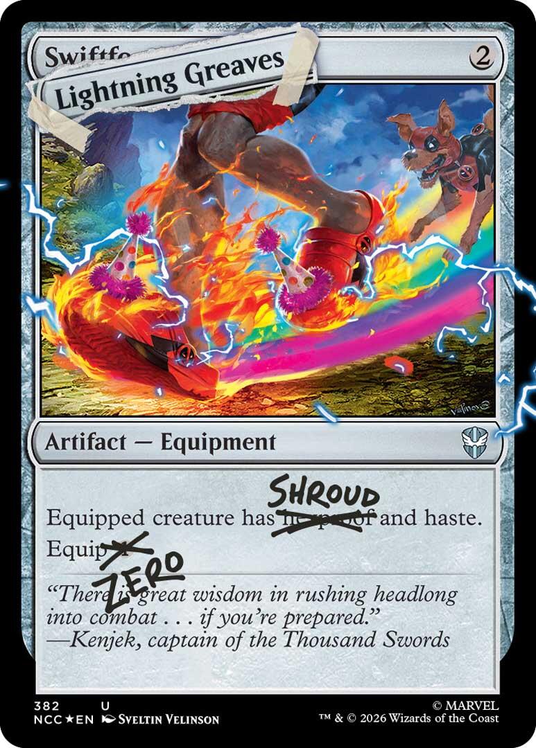 Lightning Greaves (382) (Pool Party Foil) [Secret Lair Drop Series] | Boutique FDB TCG
