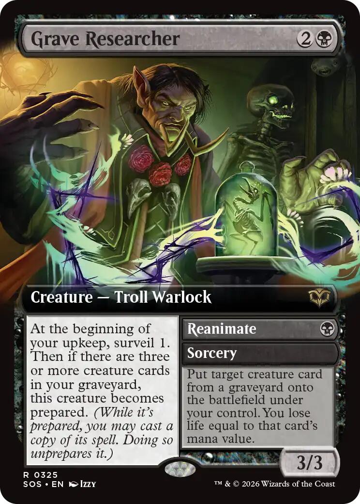 Grave Researcher (Extended Art) [Secrets of Strixhaven] | Boutique FDB TCG