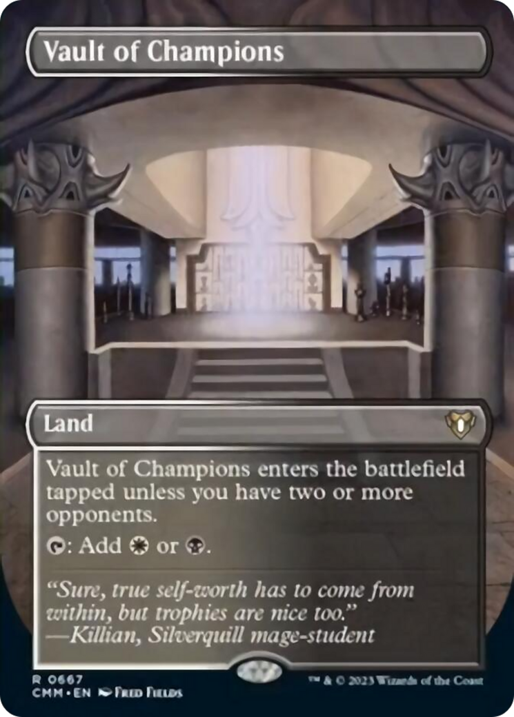 Vault of Champions (Borderless Alternate Art) [Commander Masters] | Boutique FDB TCG