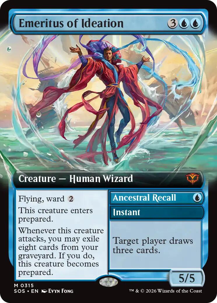 Emeritus of Ideation (Extended Art) [Secrets of Strixhaven] | Boutique FDB TCG