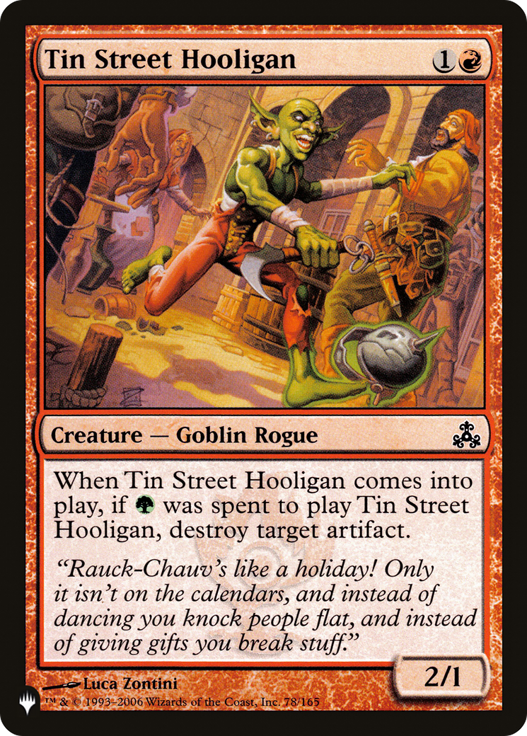 Tin Street Hooligan [The List] | Boutique FDB TCG
