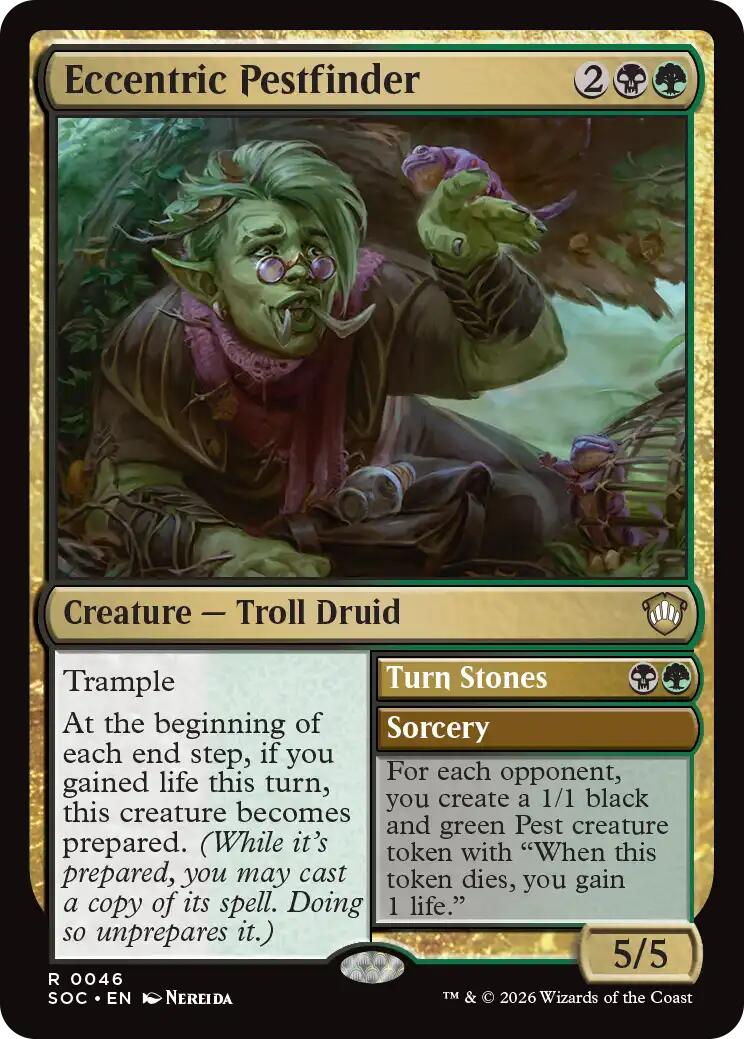Eccentric Pestfinder [Secrets of Strixhaven Commander] | Boutique FDB TCG
