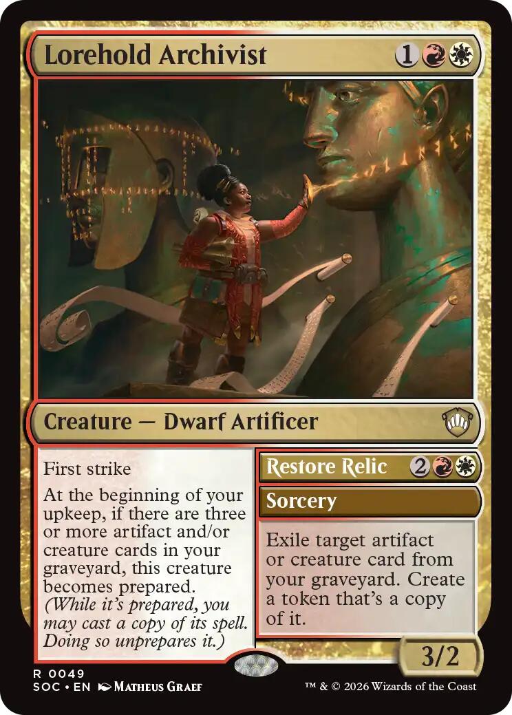 Lorehold Archivist [Secrets of Strixhaven Commander] | Boutique FDB TCG