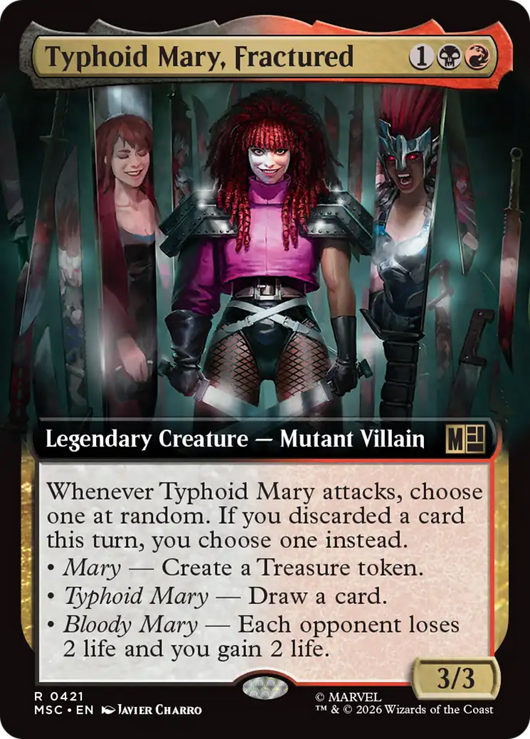 Typhoid Mary, Fractured (Extended Art) [Marvel Super Heroes Commander] | Boutique FDB TCG