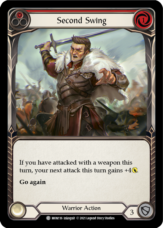 Second Swing (Red) [MON116] (Monarch)  1st Edition Normal | Boutique FDB TCG