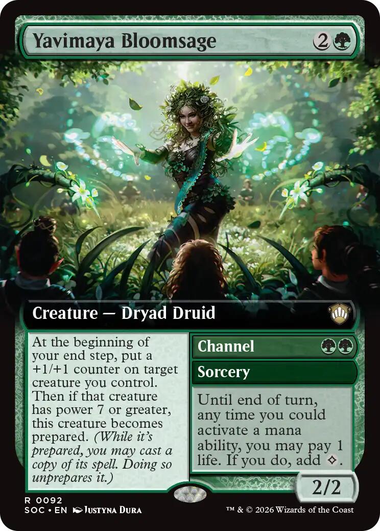 Yavimaya Bloomsage (Extended Art) [Secrets of Strixhaven Commander] | Boutique FDB TCG