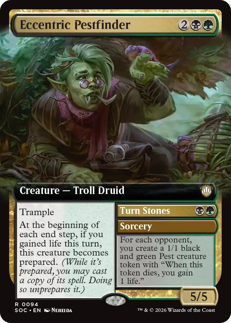 Eccentric Pestfinder (Extended Art) [Secrets of Strixhaven Commander] | Boutique FDB TCG