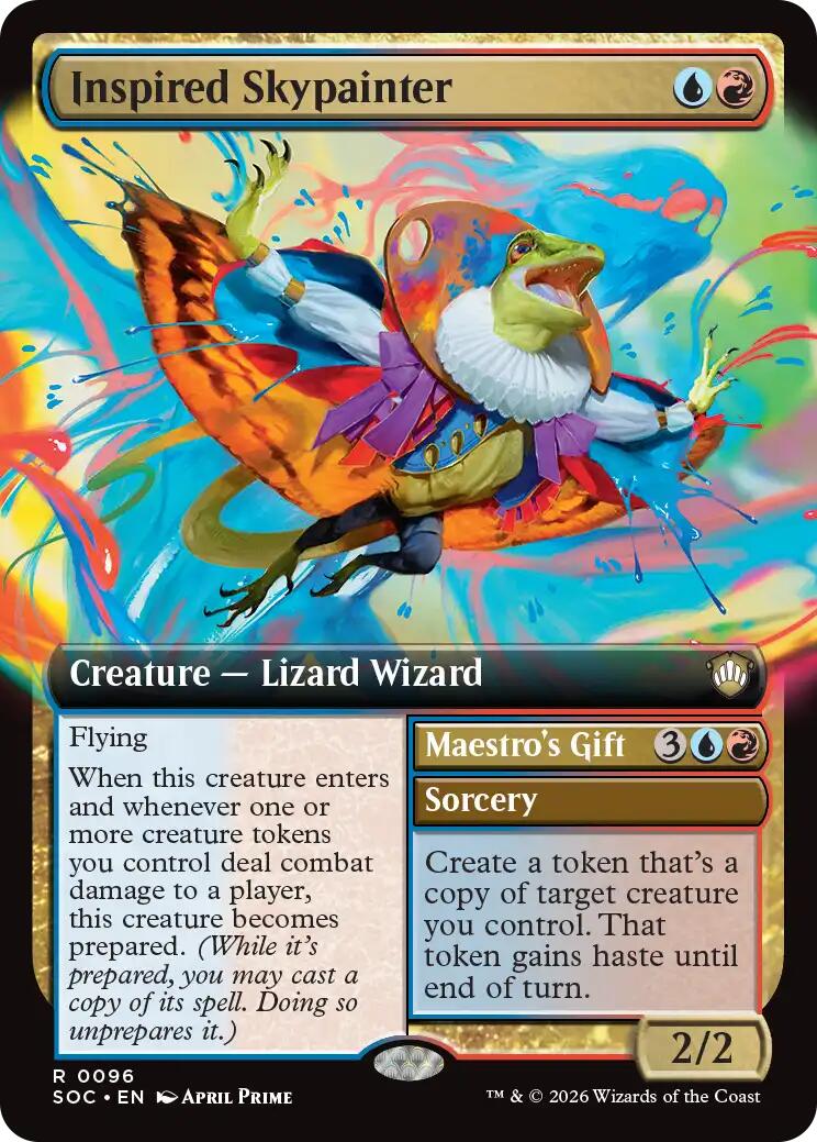 Inspired Skypainter (Extended Art) [Secrets of Strixhaven Commander] | Boutique FDB TCG
