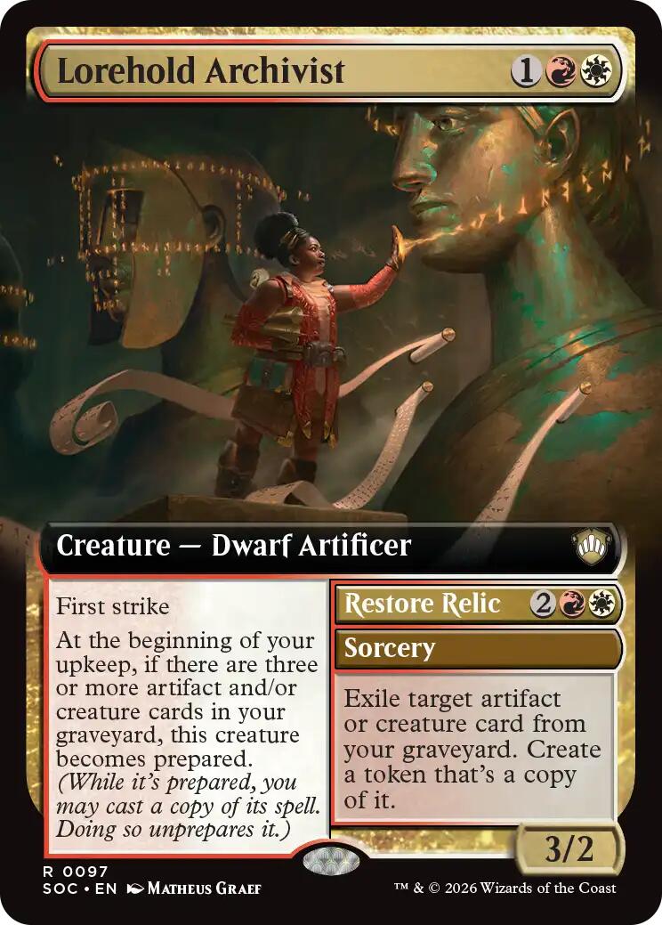 Lorehold Archivist (Extended Art) [Secrets of Strixhaven Commander] | Boutique FDB TCG